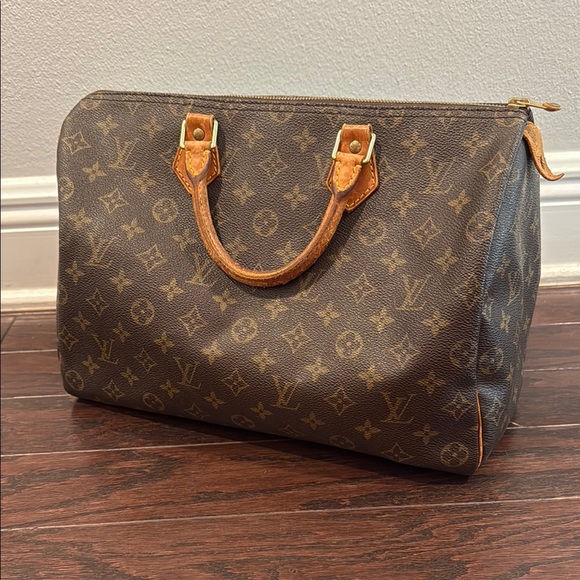 Louis Vuitton Speedy 35 Brown Monogram Bag - Picture 1 of 16